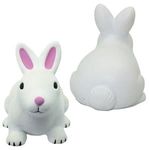 Squeezies® Rabbit Stress Reliever - White