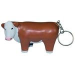 Squeezies® Steer Keyring Stress Reliever - Brown
