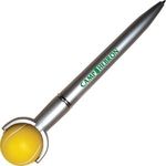 Squeezies® Top Tennis Ball Pen - Silver