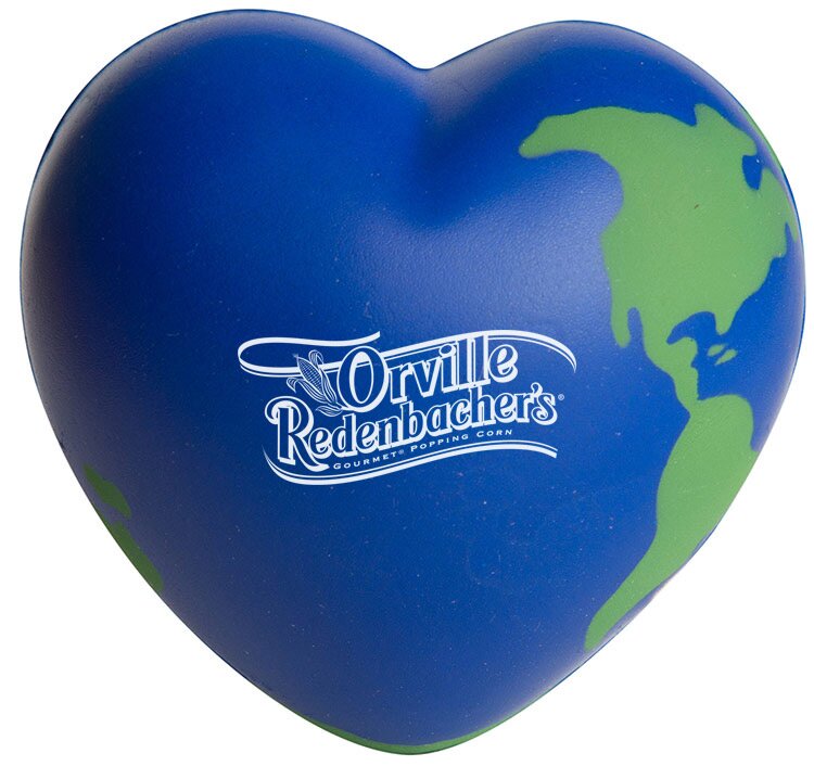 Main Product Image for Imprinted Squeezies World Heart Stress Reliever