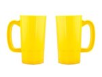 Stadium Cup Beer Stein Single Wall  32 oz. - Athletic Yellow