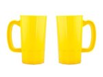 Stadium Cup Beer Stein Single Wall  32 oz. - Athletic Yellow