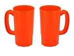 Stadium Cup Beer Stein Single Wall  32 oz. - Orange