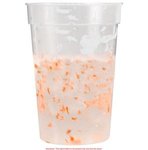 Stadium Cup Color Changing Confetti Cup 17 oz. - Frosted to Orange