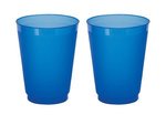Stadium Cup Drinking Glass Frost-Flex Reusable Plastic 16 oz - Frost Blue