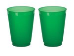 Stadium Cup Drinking Glass Frost-Flex Reusable Plastic 16 oz - Frost Green