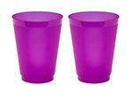 Stadium Cup Drinking Glass Frost-Flex Reusable Plastic 16 oz - Frost Purple