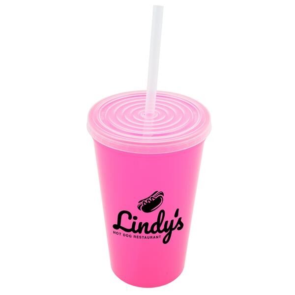 Main Product Image for Stadium Cup With Lid And Straw