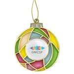 Buy Promotional Stained Glass Bulb Christmas Holiday Ornament