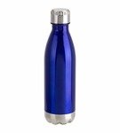 Stainless Steel Bottle Vacuum Insulated 17oz - Blue w/ Silver Cap