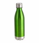 Stainless Steel Bottle Vacuum Insulated 17oz - Green w/ Silver Cap