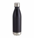 Stainless Steel Bottle Vacuum Insulated 17oz - Matte Black w/ Silver Cap