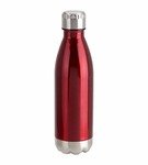 Stainless Steel Bottle Vacuum Insulated 17oz - Red w/ Silver Cap