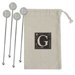 Stainless Steel Cocktail Stirrers Set -  