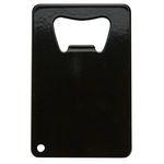 Stainless Steel Credit Card Bottle Opener - Black