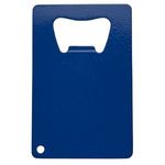 Stainless Steel Credit Card Bottle Opener - Blue