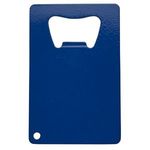 Stainless Steel Credit Card Bottle Opener - Blue