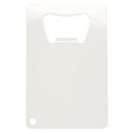 Stainless Steel Credit Card Bottle Opener - White