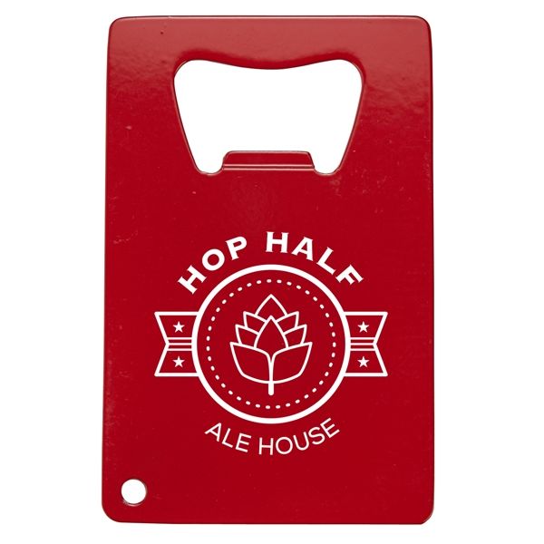 Main Product Image for Custom Printed Stainless Steel Credit Card Bottle Opener