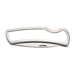 Stainless Steel Lock Knife with Domed Imprint -  