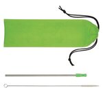 Stainless Steel Straw Kit - Lime