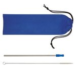 Stainless Steel Straw Kit - Royal Blue