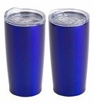 Stainless Steel Travel Tumbler Vacuum Insulated 20oz - Glendale - Blue