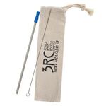 Stainless Straw Kit With Cotton Pouch -  