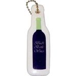 Standard Shape Vinyl-Coated Floating Key Tag - Bottle - White