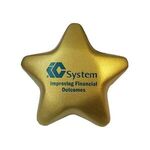 Star Stress Relievers / Balls - Metallic Gold