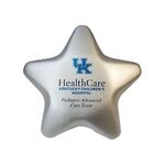 Star Stress Relievers / Balls - Metallic Silver