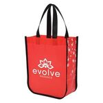 Star Struck Laminated Non-Woven Tote Bag - Red