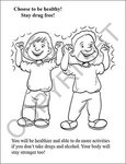 Stay Drug Free Coloring and Activity Book Fun Pack -  