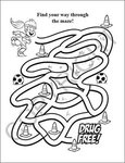 Stay Drug Free Coloring and Activity Book -  