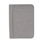 Sterling RPET Zippered Letter Size Padfolio - Grey