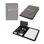 Sterling RPET Zippered Letter Size Padfolio -  