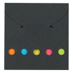 Sticky Notes And Flags In Pocket Case - Black