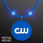 Still-Light Blue Beads with Medallion -  