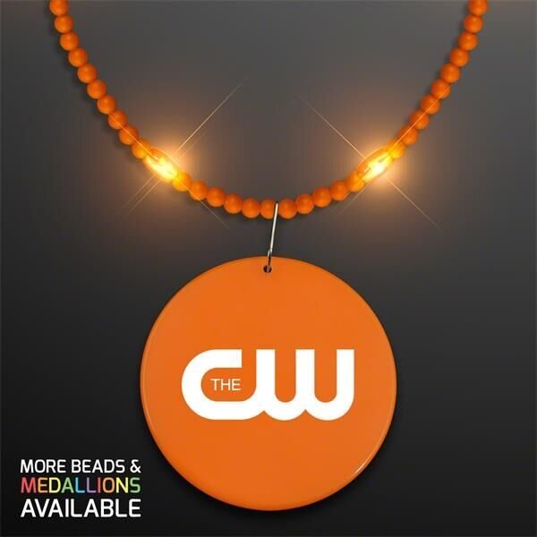 Main Product Image for Still-Light Orange Beads with Medallion