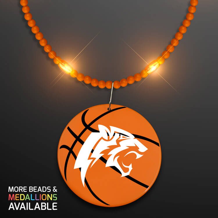 Main Product Image for Still-Light Orange Beads with Medallion