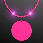 Still-Light Pink Beads with Medallion - Pink