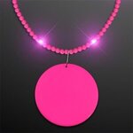 Still-Light Pink Beads with Medallion - Pink