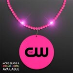 Still-Light Pink Beads with Medallion -  