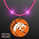 Still-Light Pink Beads with Medallion -  