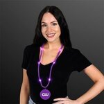 Still-Light Purple Beads with Medallion -  