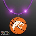 Still-Light Purple Beads with Medallion -  