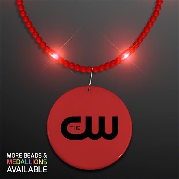 Main Product Image for Still-Light Red Beads with Medallion