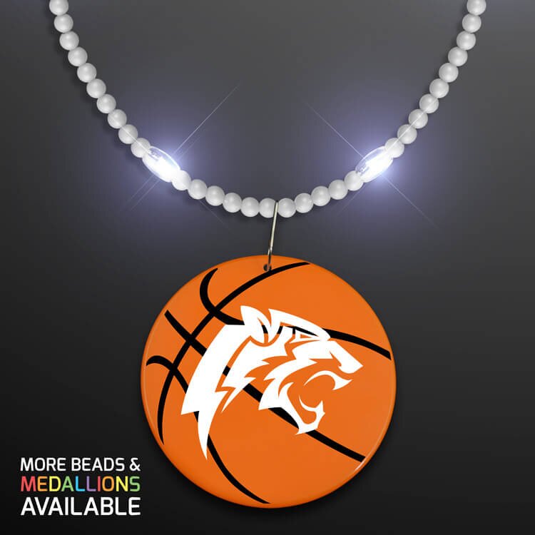 Main Product Image for Still-Light White Beads with Medallion