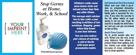 Main Product Image for Stop Germs At Home, Work & School Pocket Pamphlet