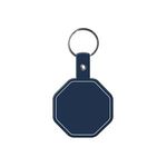 Stop Sign Flexible Key Tag - Dark Blue